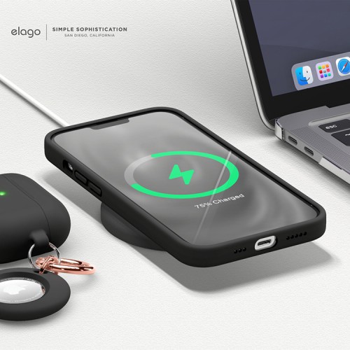 Чехол Elago Soft Silicone для iPhone 13 Pro, черный