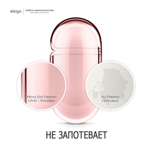 Чехол Elago Clear Hang case для AirPods 3 (2021), розовый