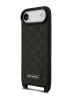 Karl Lagerfeld для iPhone Air чехол Crossbody PU Monogram Metal Plate logo Hard + Strap Black