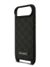 Karl Lagerfeld для iPhone Air чехол Crossbody PU Monogram Metal Plate logo Hard + Strap Black