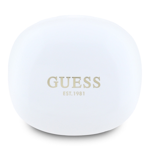 Guess Наушники TWS Bluetooth Flat with Electroplated Classic logo White