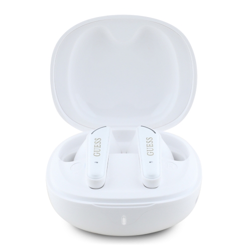 Guess Наушники TWS Bluetooth Flat with Electroplated Classic logo White