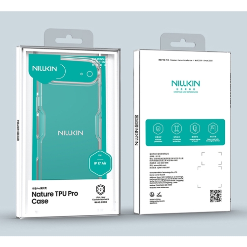 Nillkin для iPhone Air чехол Nature TPU Pro White (прозрачный)