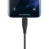 Кабель EnergEA Bazic GoCharge Type-C/USB-A 5A 100 Вт (1.2 м), черный