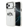 Karl Lagerfeld для iPhone 17 Pro Max чехол IML Sketch Choupette Metal camera прозрачный (MagSafe)