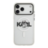 Karl Lagerfeld для iPhone 17 Pro Max чехол IML Sketch Choupette Metal camera прозрачный (MagSafe)