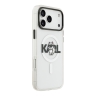 Karl Lagerfeld для iPhone 17 Pro Max чехол IML Sketch Choupette Metal camera прозрачный (MagSafe)