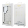 Guess для Galaxy S26 Ultra чехол Fixed Glitters Tringle metal logo & Camera Hard Silver (MagSafe)