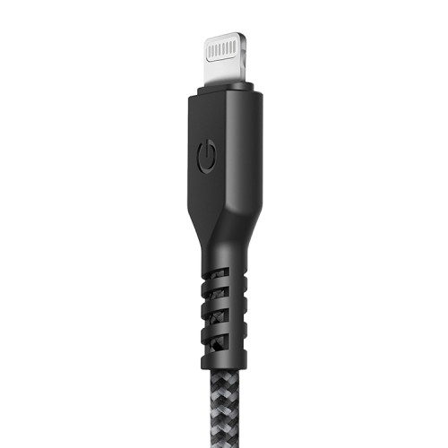 Кабель EnergEA FibraTough USB-A/Lightning MFi C89 (1.5 м), черный