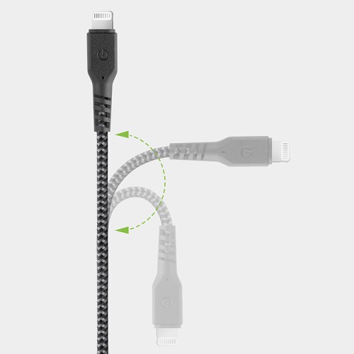 Кабель EnergEA FibraTough USB-A/Lightning MFi C89 (1.5 м), черный