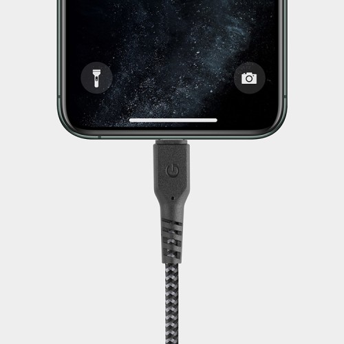 Кабель EnergEA FibraTough USB-A/Lightning MFi C89 (1.5 м), черный