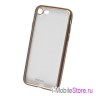 Чехол Deppa Gel Plus матовый для iPhone 7/8, золотая рамка