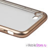 Чехол Deppa Gel Plus матовый для iPhone 7/8, золотая рамка