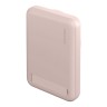 EnergEA АКБ MagPac MINI, 10000W Magnetic wireless 15W USB-C 20W ultra-slim with stand Pink