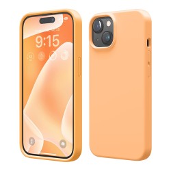 Elago для iPhone 15 чехол Soft silicone (Liquid) Orange