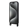 Karl Lagerfeld для iPhone 15 Plus чехол Crossbody Liquid silicone NFT Choupette +Strap Hard Black