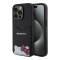 Hello Kitty для iPhone 15 Pro чехол Cardslot PU Leather Hidden Kitty Hard Black