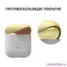 Чехол Elago Silicone DUO для AirPods 1/2, White с крышками Pink и Yellow