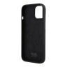 Lagerfeld для iPhone 15 чехол Liquid silicone NFT Karl Ikonik metal pin Hard Black