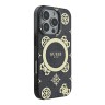 Guess для iPhone 16 Pro Max чехол PC/TPU 4G Peony Black (MagSafe)