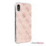 Чехол Guess 4G collection Hard Glitter для iPhone XS Max, розовый