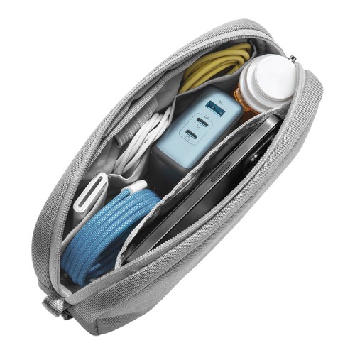Tomtoc Travel сумка для аксессуаров Light-T12 Electronic Accessory Pouch S 1L Gray