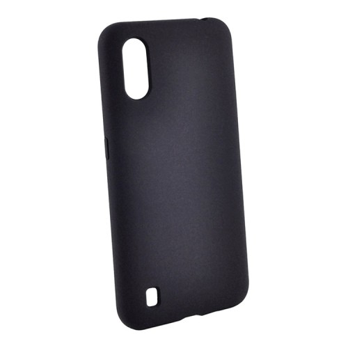 Чехол NewLevel Liquid Silicone Hard для Galaxy A01, черный