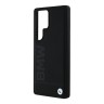 BMW для Galaxy S25 Ultra чехол Signature Leather Logo imprint Metal logo Hard Black