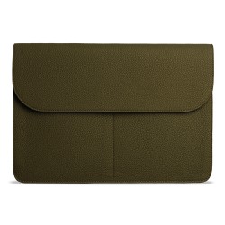Bustha для Macbook Air/Pro 13"/14" (18/22) чехол JUMP Flap Sleeve Leather (Olive)