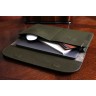 Bustha для Macbook Air/Pro 13"/14" (18/22) чехол JUMP Flap Sleeve Leather (Olive)