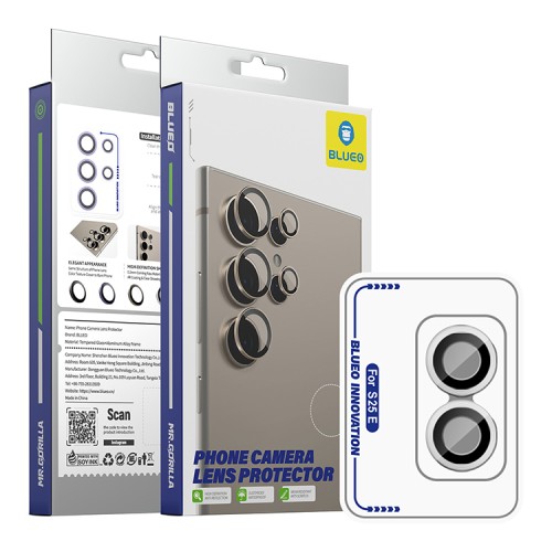BlueO стекло для Galaxy S25 Edge, Camera lens Armor metal 2 шт. Silver