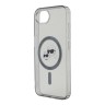 Karl Lagerfeld для iPhone 16e чехол PC/TPU NFT Karl & Choupette Heads Black (MagSafe)