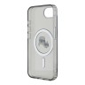 Karl Lagerfeld для iPhone 16e чехол PC/TPU NFT Karl & Choupette Heads Black (MagSafe)
