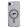 Karl Lagerfeld для iPhone 16e чехол PC/TPU NFT Karl & Choupette Heads Black (MagSafe)