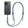 Energea Кабель +Ремешок Lasso 2in1 USB-C to USB-C cable PD240W 5A +Crossbody phone strap 1.5m Blue