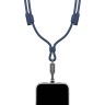 Energea Кабель +Ремешок Lasso 2in1 USB-C to USB-C cable PD240W 5A +Crossbody phone strap 1.5m Blue
