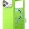 Elago для iPhone 17 Pro чехол Magnetic Silicone Lime Green (MagSafe)