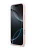 Karl Lagerfeld для iPhone 17 Pro чехол Liquid silicone NFT Choupette Metal pin & Camera Hard Pink