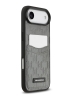 Karl Lagerfeld для iPhone Air чехол PU Saffiano Monogram with Cardslot Hard Silver