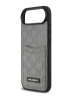 Karl Lagerfeld для iPhone Air чехол PU Saffiano Monogram with Cardslot Hard Silver
