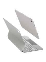 Uniq беспроводная клавиатура VENNO Pro (англ.раскладка) Magnetic keyboard iPad Air 11 (2024/25) White