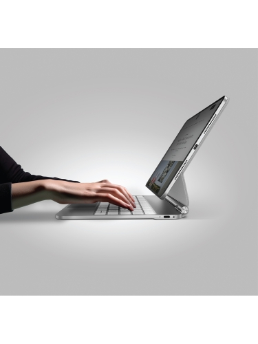 Uniq беспроводная клавиатура VENNO Pro (англ.раскладка) Magnetic keyboard iPad Air 11 (2024/25) White