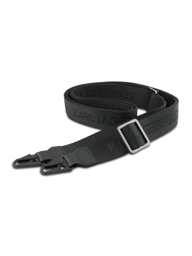 Karl Lagerfeld для iPhone Air чехол Crossbody PU Saffiano NFT Karl&Choup Metal Hard + Strap Black