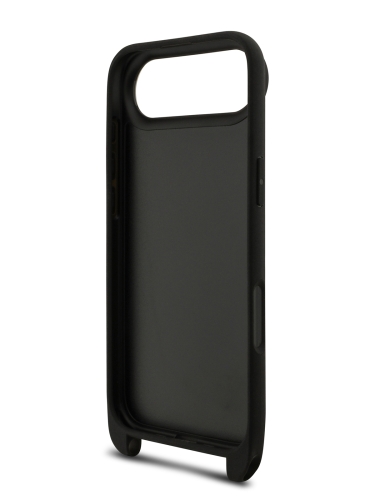 Karl Lagerfeld для iPhone Air чехол Crossbody PU Saffiano NFT Karl&Choup Metal Hard + Strap Black