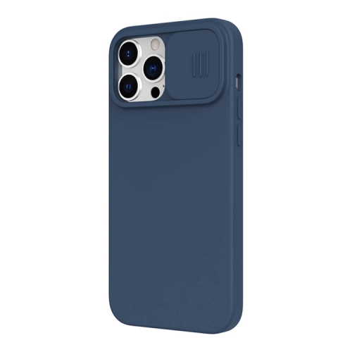 Чехол Nillkin CamShield Silky Magnetic Silicone для iPhone 13 Pro Max, синий