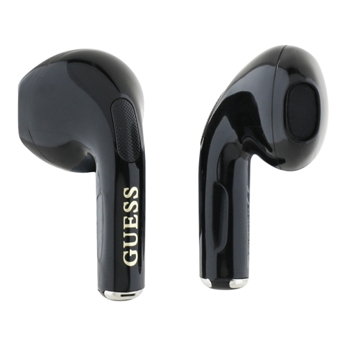 Guess Наушники TWS Bluetooth Glossy Effect Egg Shape with Printed Classic logo Black