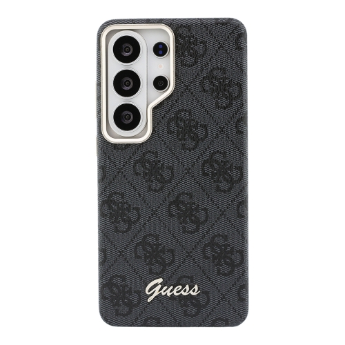 Guess для Galaxy S26 Ultra чехол PU 4G Script metal logo & Camera Hard Black (MagSafe)