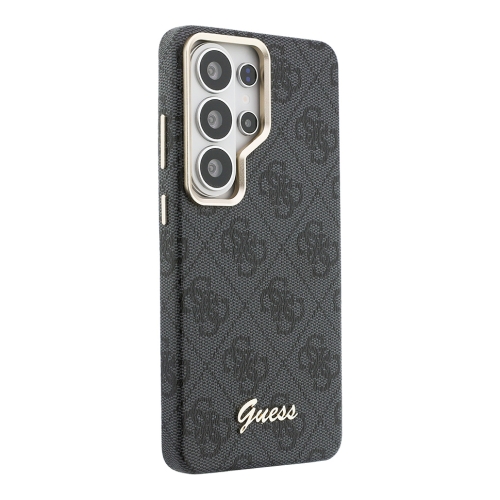 Guess для Galaxy S26 Ultra чехол PU 4G Script metal logo & Camera Hard Black (MagSafe)