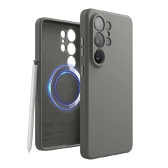 Elago для Galaxy S26 Ultra чехол Magnetic Silicone Medium Grey (MagSafe)