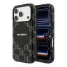 Karl Lagerfeld для iPhone 17 Pro чехол PU Full Wrapped Monogram Metal camera Hard Black (MagSafe)